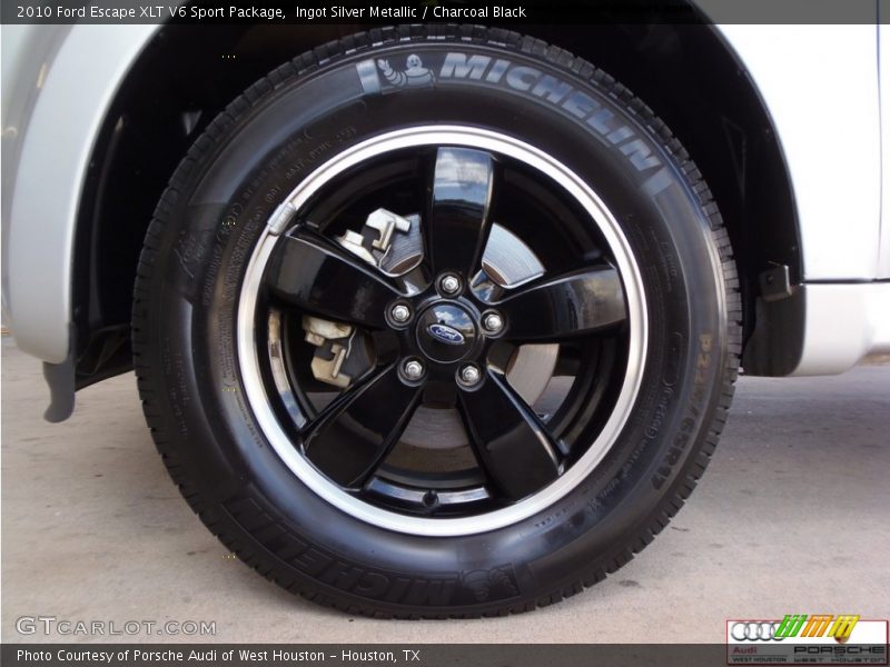 Ingot Silver Metallic / Charcoal Black 2010 Ford Escape XLT V6 Sport Package