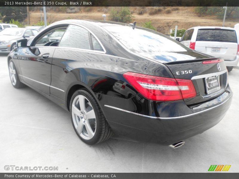 Black / Black 2013 Mercedes-Benz E 350 Coupe