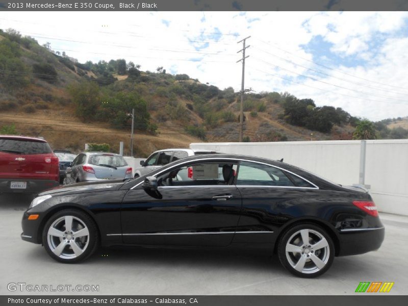 Black / Black 2013 Mercedes-Benz E 350 Coupe