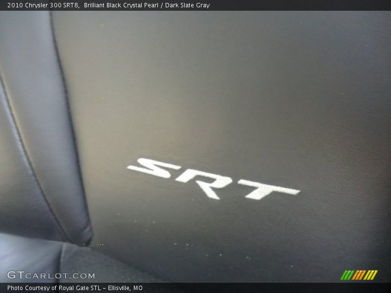 Brilliant Black Crystal Pearl / Dark Slate Gray 2010 Chrysler 300 SRT8