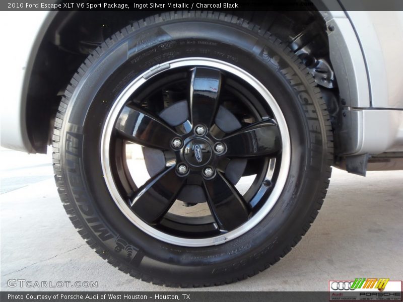 Ingot Silver Metallic / Charcoal Black 2010 Ford Escape XLT V6 Sport Package