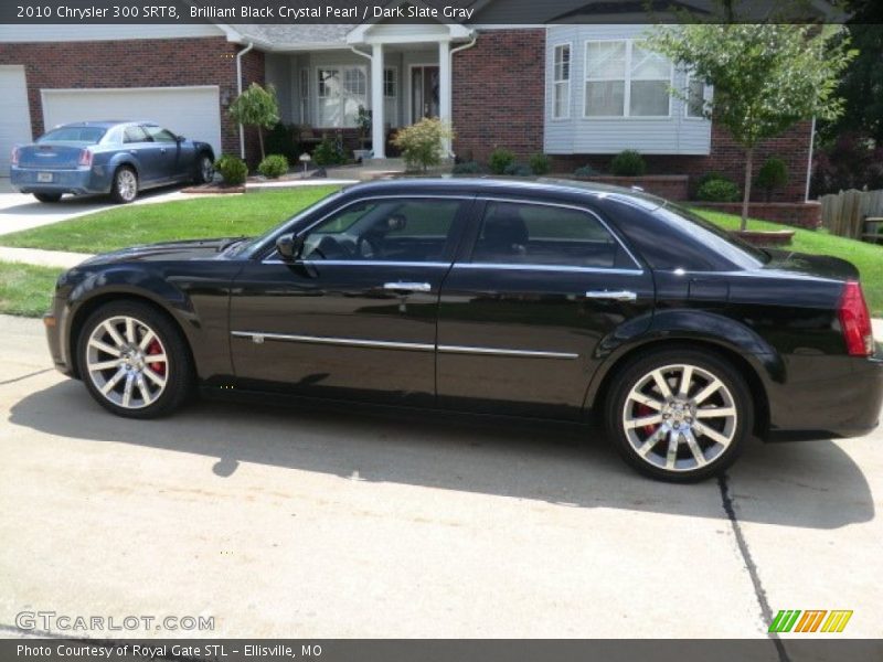 Brilliant Black Crystal Pearl / Dark Slate Gray 2010 Chrysler 300 SRT8