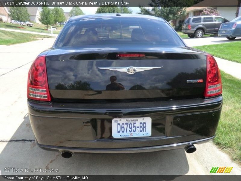 Brilliant Black Crystal Pearl / Dark Slate Gray 2010 Chrysler 300 SRT8