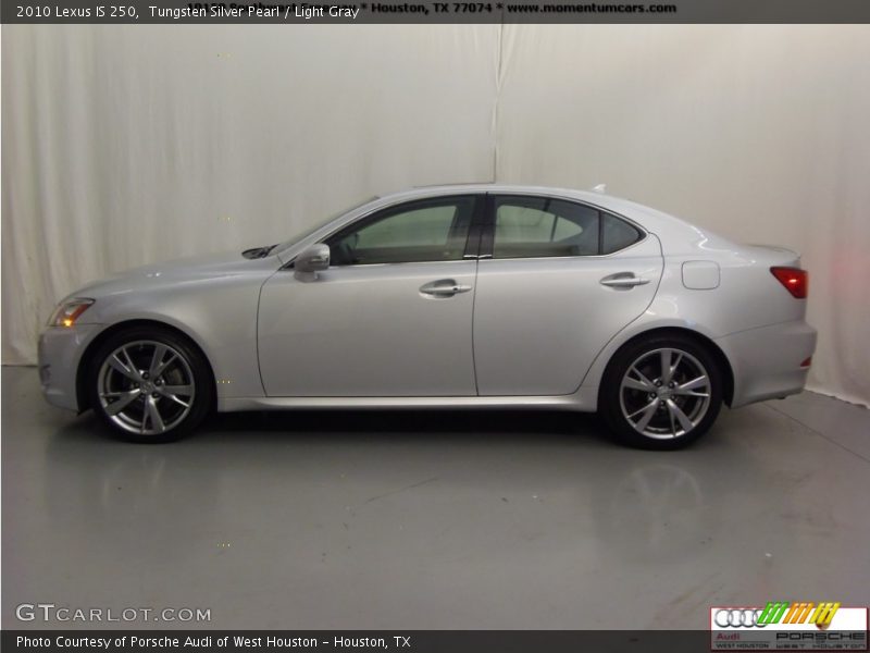 Tungsten Silver Pearl / Light Gray 2010 Lexus IS 250