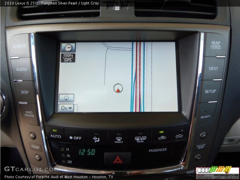 Tungsten Silver Pearl / Light Gray 2010 Lexus IS 250
