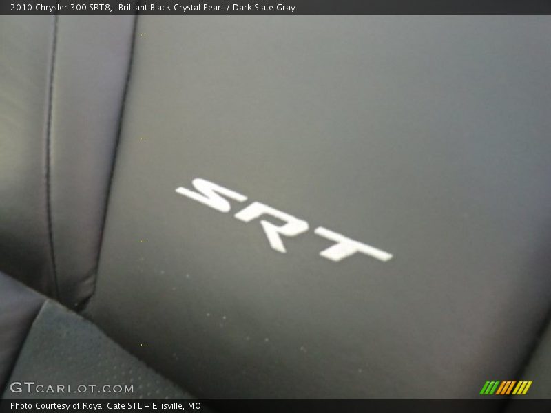 Brilliant Black Crystal Pearl / Dark Slate Gray 2010 Chrysler 300 SRT8