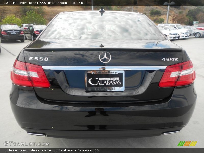 Black / Black 2013 Mercedes-Benz E 550 4Matic Sedan