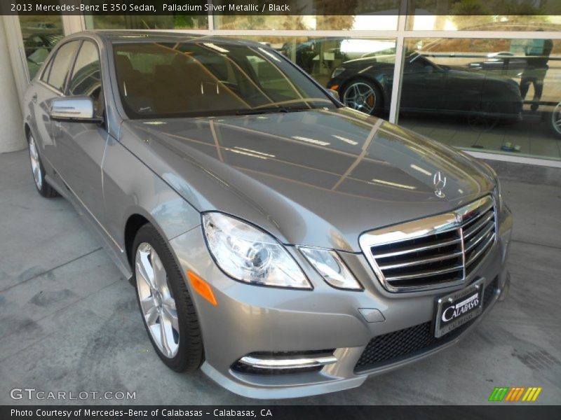 Palladium Silver Metallic / Black 2013 Mercedes-Benz E 350 Sedan