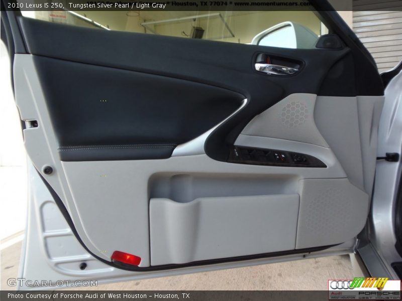 Tungsten Silver Pearl / Light Gray 2010 Lexus IS 250