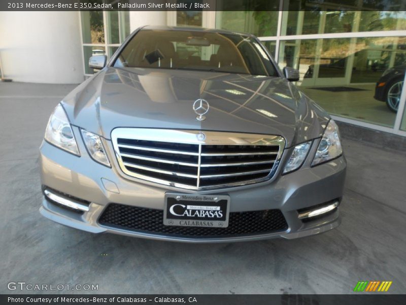 Palladium Silver Metallic / Black 2013 Mercedes-Benz E 350 Sedan