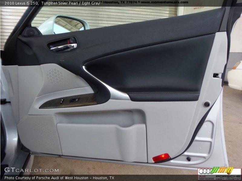 Tungsten Silver Pearl / Light Gray 2010 Lexus IS 250