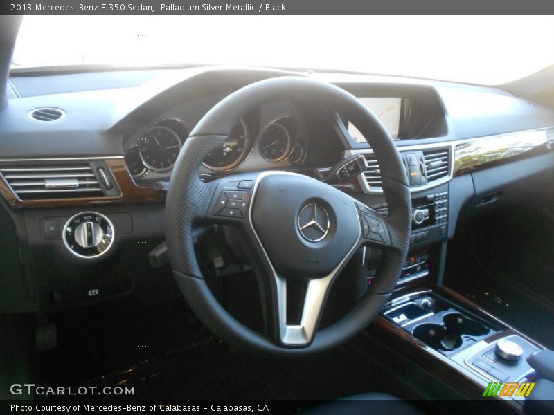 Palladium Silver Metallic / Black 2013 Mercedes-Benz E 350 Sedan