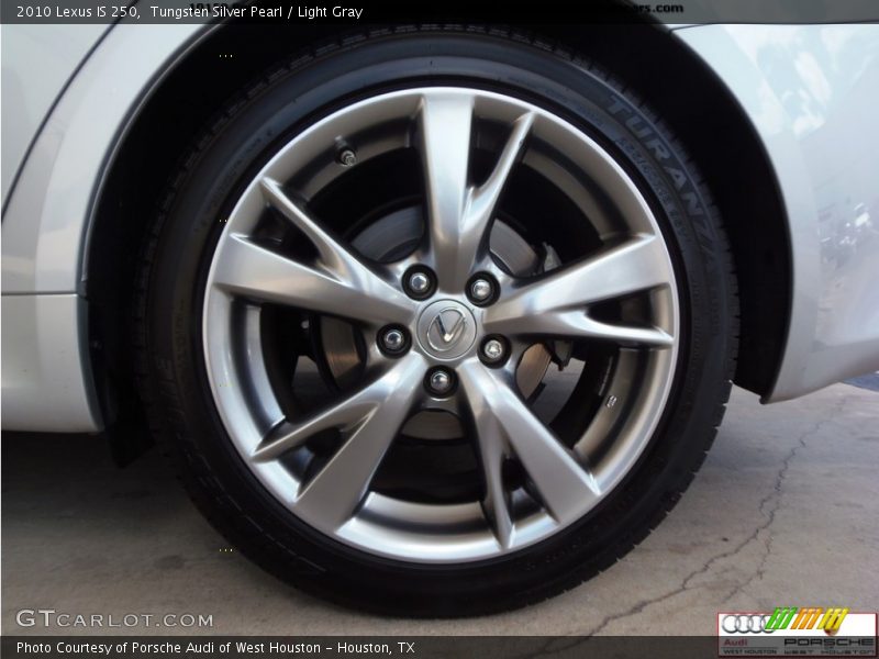 Tungsten Silver Pearl / Light Gray 2010 Lexus IS 250