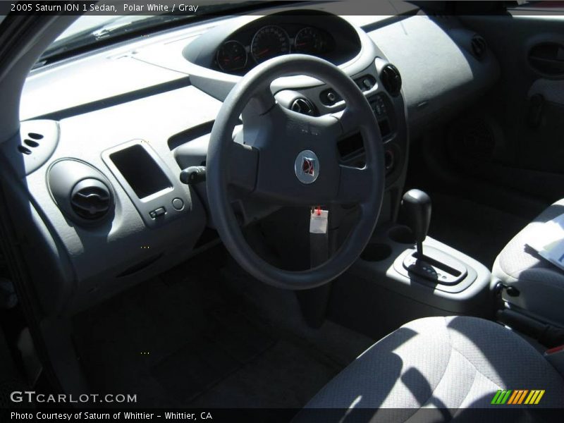 Polar White / Gray 2005 Saturn ION 1 Sedan