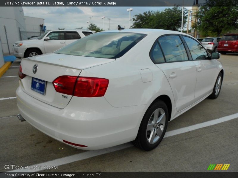 Candy White / Cornsilk Beige 2012 Volkswagen Jetta TDI Sedan