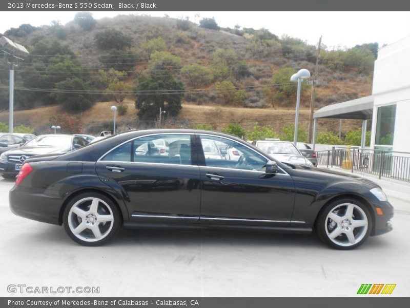 Black / Black 2013 Mercedes-Benz S 550 Sedan
