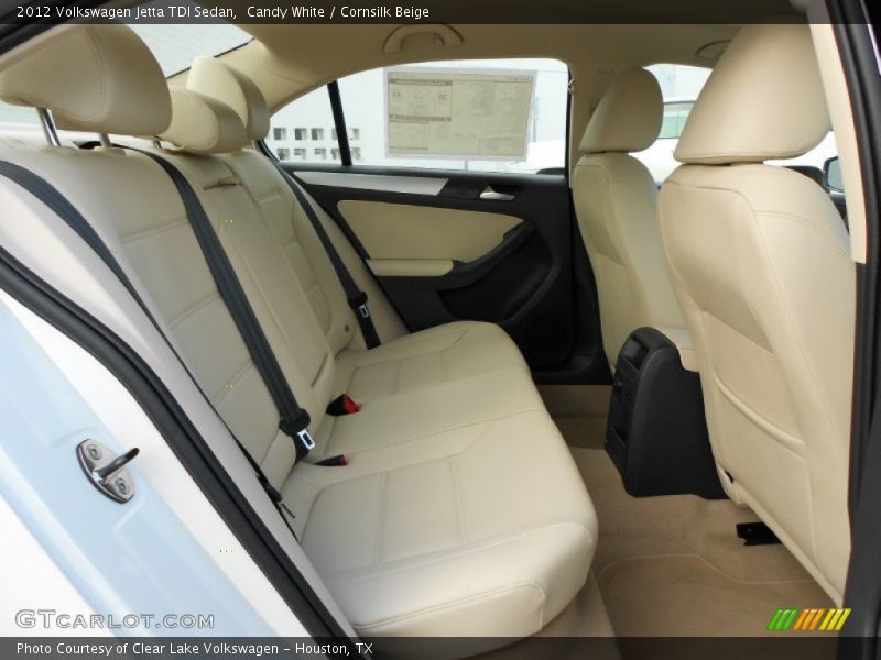 Candy White / Cornsilk Beige 2012 Volkswagen Jetta TDI Sedan