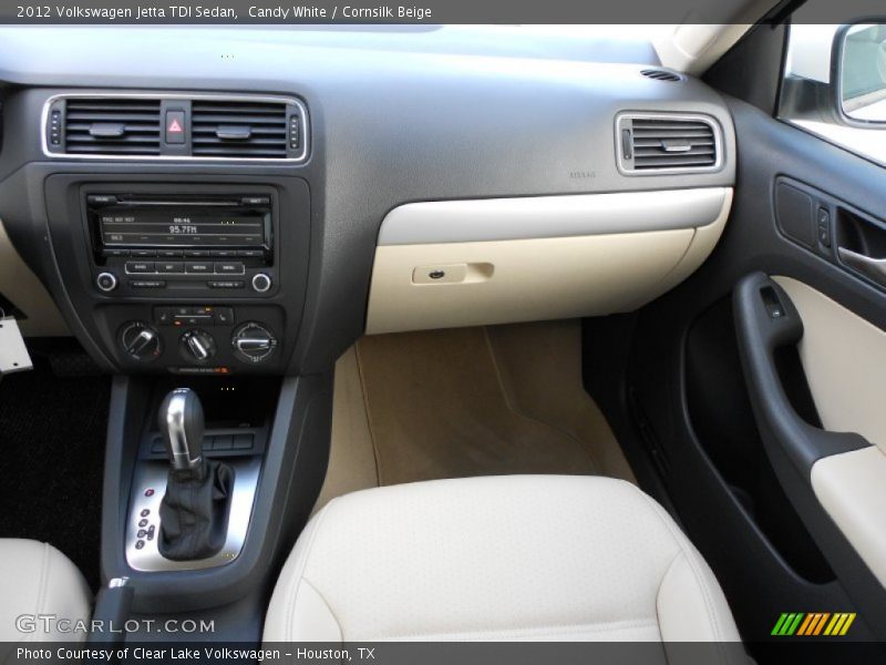 Candy White / Cornsilk Beige 2012 Volkswagen Jetta TDI Sedan