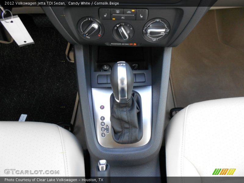 Candy White / Cornsilk Beige 2012 Volkswagen Jetta TDI Sedan