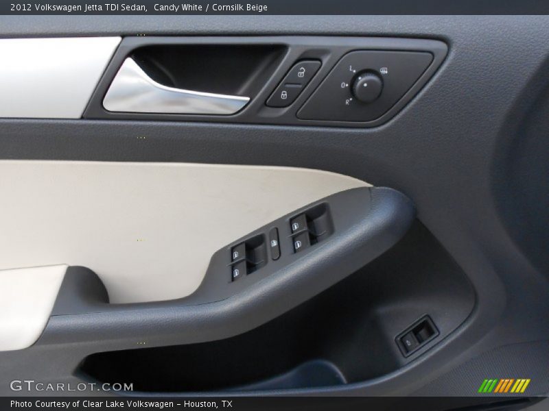 Candy White / Cornsilk Beige 2012 Volkswagen Jetta TDI Sedan