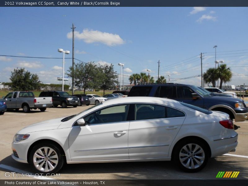 Candy White / Black/Cornsilk Beige 2012 Volkswagen CC Sport