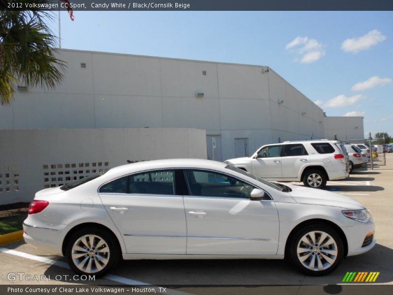 Candy White / Black/Cornsilk Beige 2012 Volkswagen CC Sport