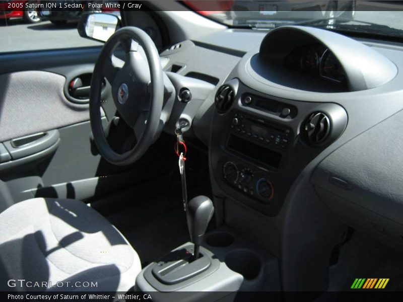 Polar White / Gray 2005 Saturn ION 1 Sedan