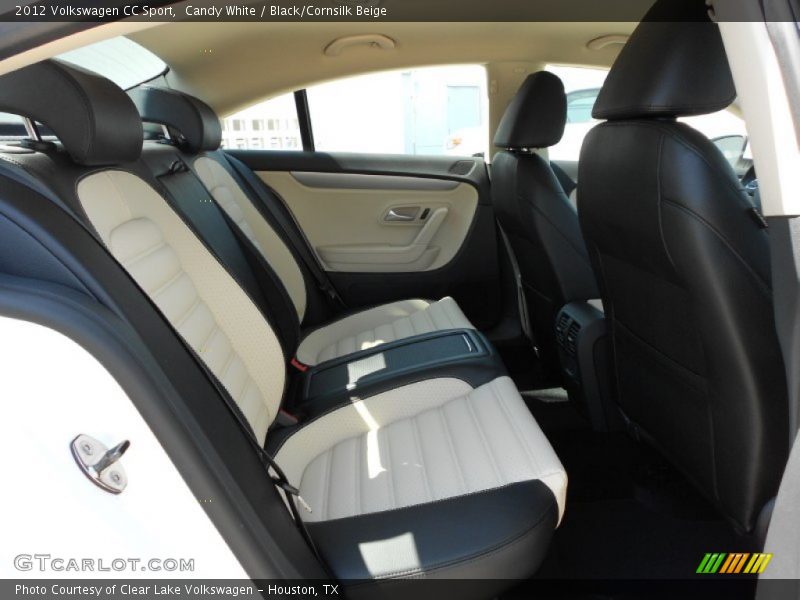 Candy White / Black/Cornsilk Beige 2012 Volkswagen CC Sport