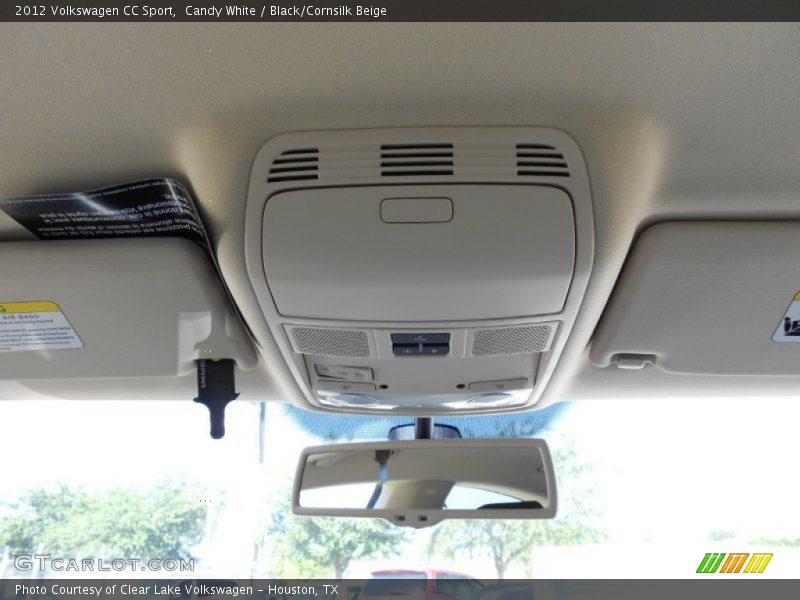 Candy White / Black/Cornsilk Beige 2012 Volkswagen CC Sport