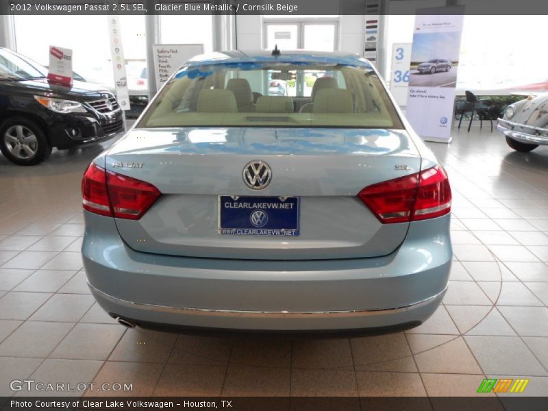 Glacier Blue Metallic / Cornsilk Beige 2012 Volkswagen Passat 2.5L SEL