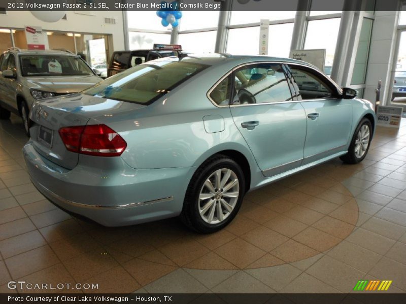 Glacier Blue Metallic / Cornsilk Beige 2012 Volkswagen Passat 2.5L SEL