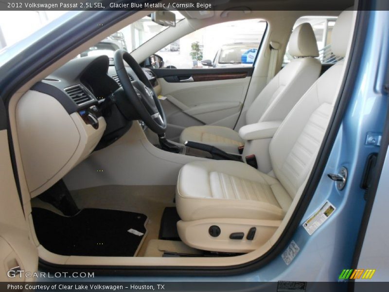 Glacier Blue Metallic / Cornsilk Beige 2012 Volkswagen Passat 2.5L SEL