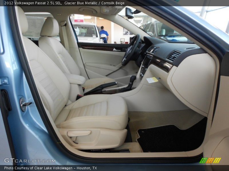 Glacier Blue Metallic / Cornsilk Beige 2012 Volkswagen Passat 2.5L SEL