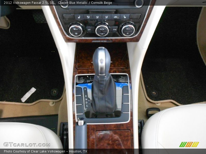 Glacier Blue Metallic / Cornsilk Beige 2012 Volkswagen Passat 2.5L SEL