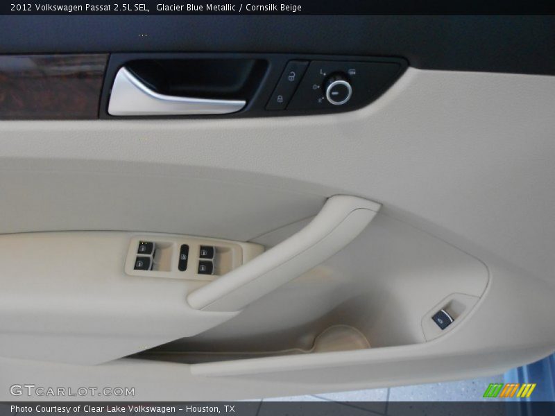 Glacier Blue Metallic / Cornsilk Beige 2012 Volkswagen Passat 2.5L SEL