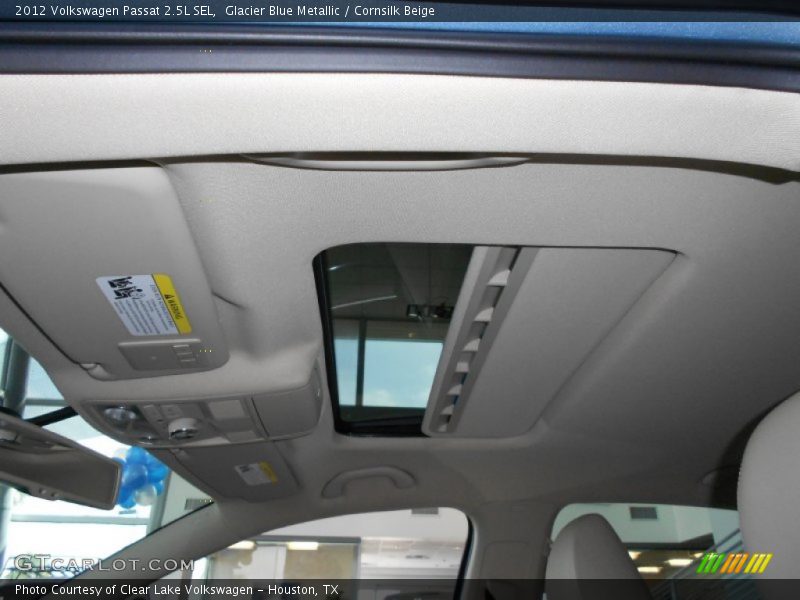 Glacier Blue Metallic / Cornsilk Beige 2012 Volkswagen Passat 2.5L SEL