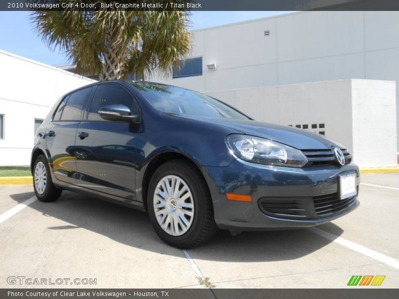 Blue Graphite Metallic / Titan Black 2010 Volkswagen Golf 4 Door