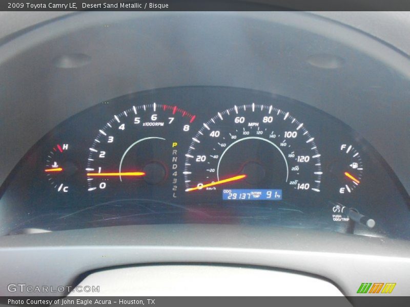 Desert Sand Metallic / Bisque 2009 Toyota Camry LE