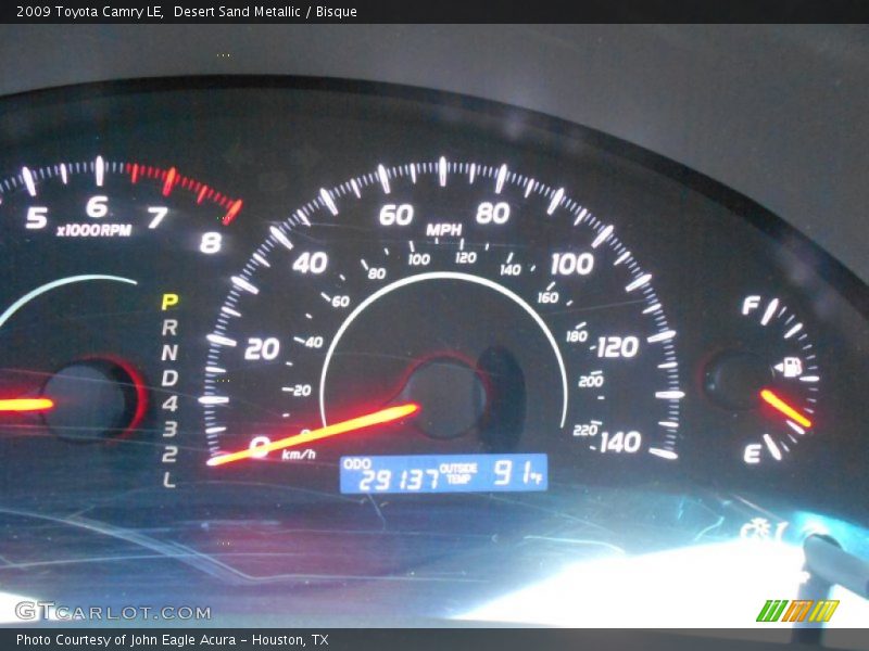 Desert Sand Metallic / Bisque 2009 Toyota Camry LE