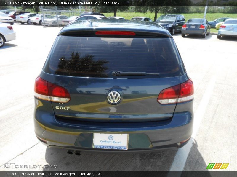 Blue Graphite Metallic / Titan Black 2010 Volkswagen Golf 4 Door