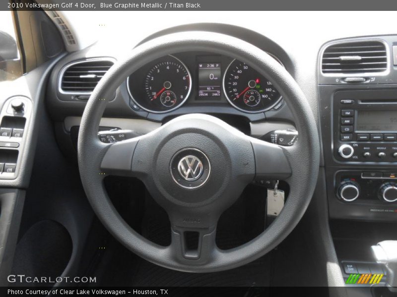 Blue Graphite Metallic / Titan Black 2010 Volkswagen Golf 4 Door