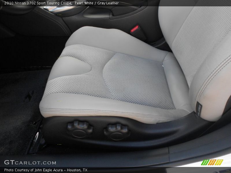 Pearl White / Gray Leather 2010 Nissan 370Z Sport Touring Coupe