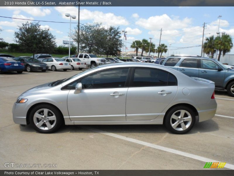 Alabaster Silver Metallic / Black 2010 Honda Civic LX-S Sedan