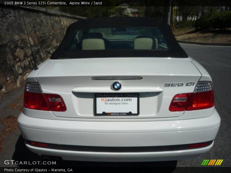 Alpine White / Sand 2005 BMW 3 Series 325i Convertible