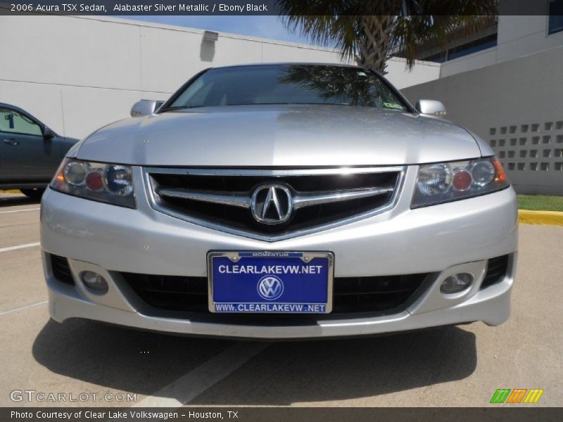 Alabaster Silver Metallic / Ebony Black 2006 Acura TSX Sedan