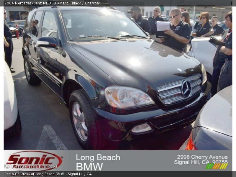 Black / Charcoal 2004 Mercedes-Benz ML 350 4Matic