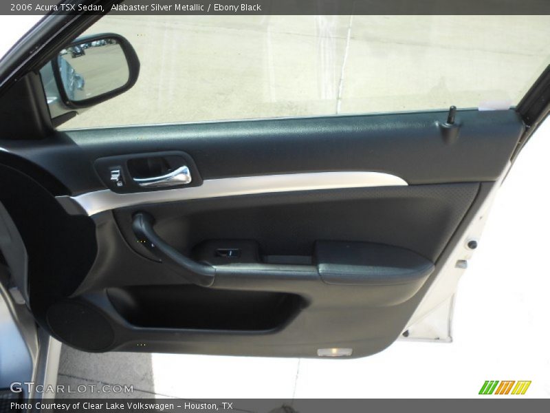 Alabaster Silver Metallic / Ebony Black 2006 Acura TSX Sedan
