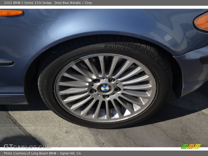 Steel Blue Metallic / Grey 2003 BMW 3 Series 330i Sedan