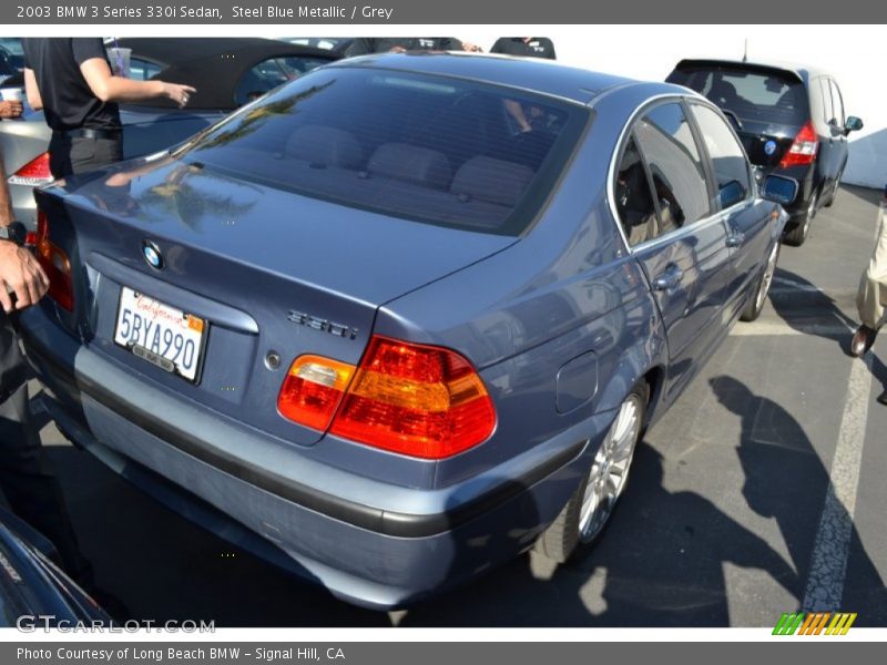 Steel Blue Metallic / Grey 2003 BMW 3 Series 330i Sedan