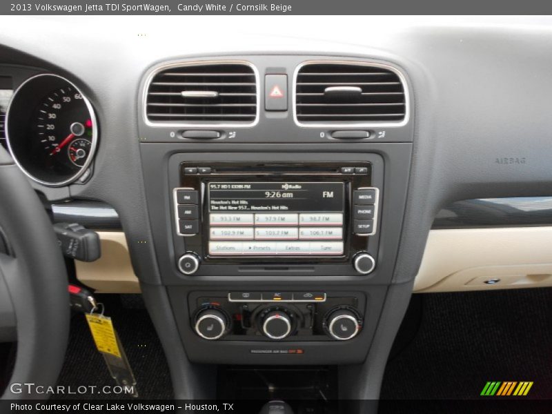 Candy White / Cornsilk Beige 2013 Volkswagen Jetta TDI SportWagen